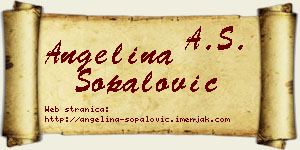 Angelina Šopalović vizit kartica